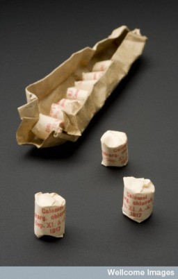 L0058828 Packet of mercurous chloride tablets, Kassel, Germany, 1914-